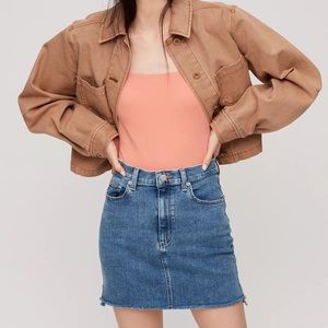 Wilfred Free - Cut Off Denim Skirt - Size 6